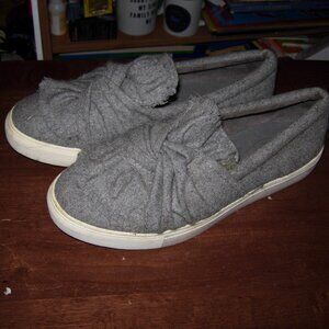 MIA Zelma Flannel Knot Bow Slip-On Sneaker 10